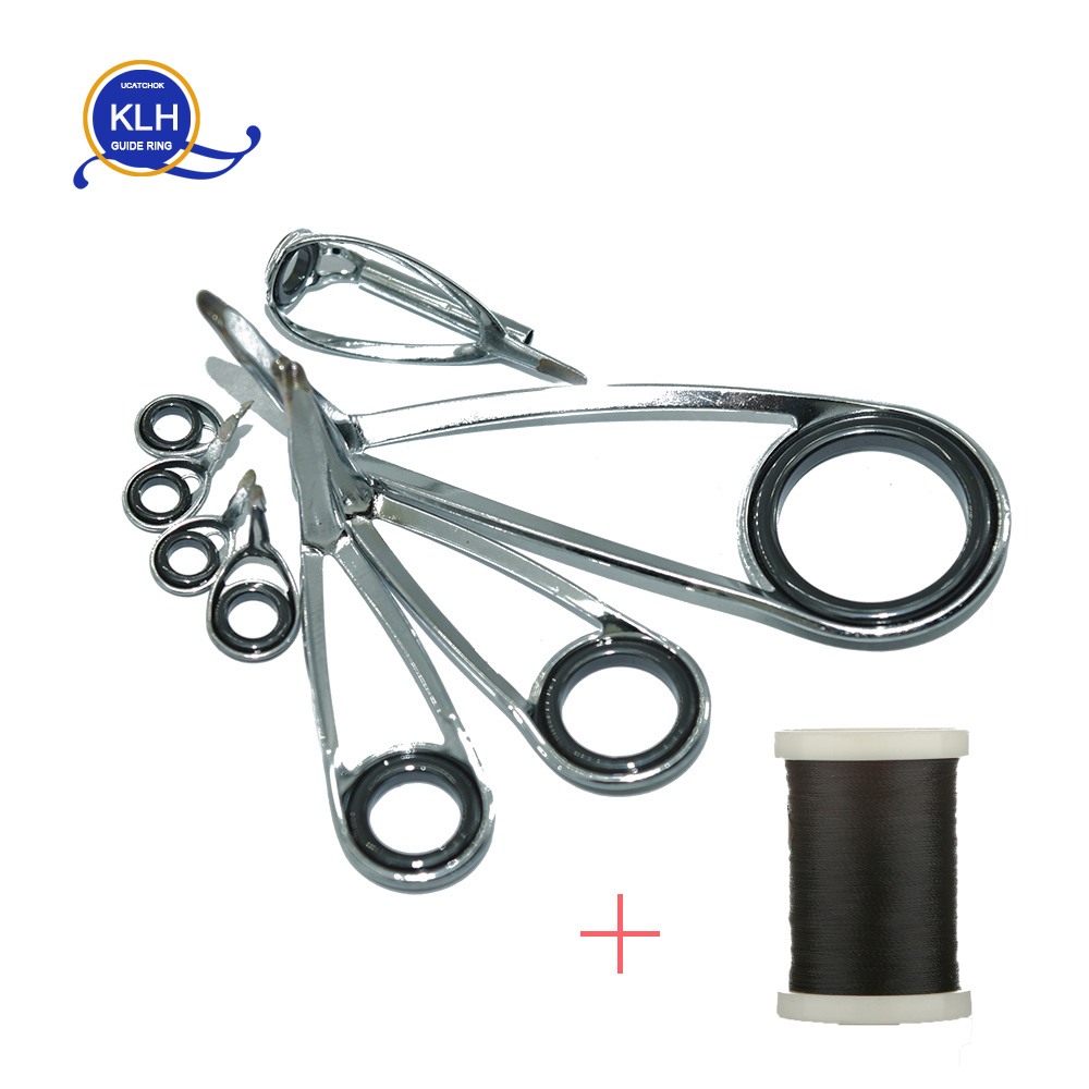 Fishing Rod Repair Kit - 8 Buah/Kit KLH Cincin Panduan Braket