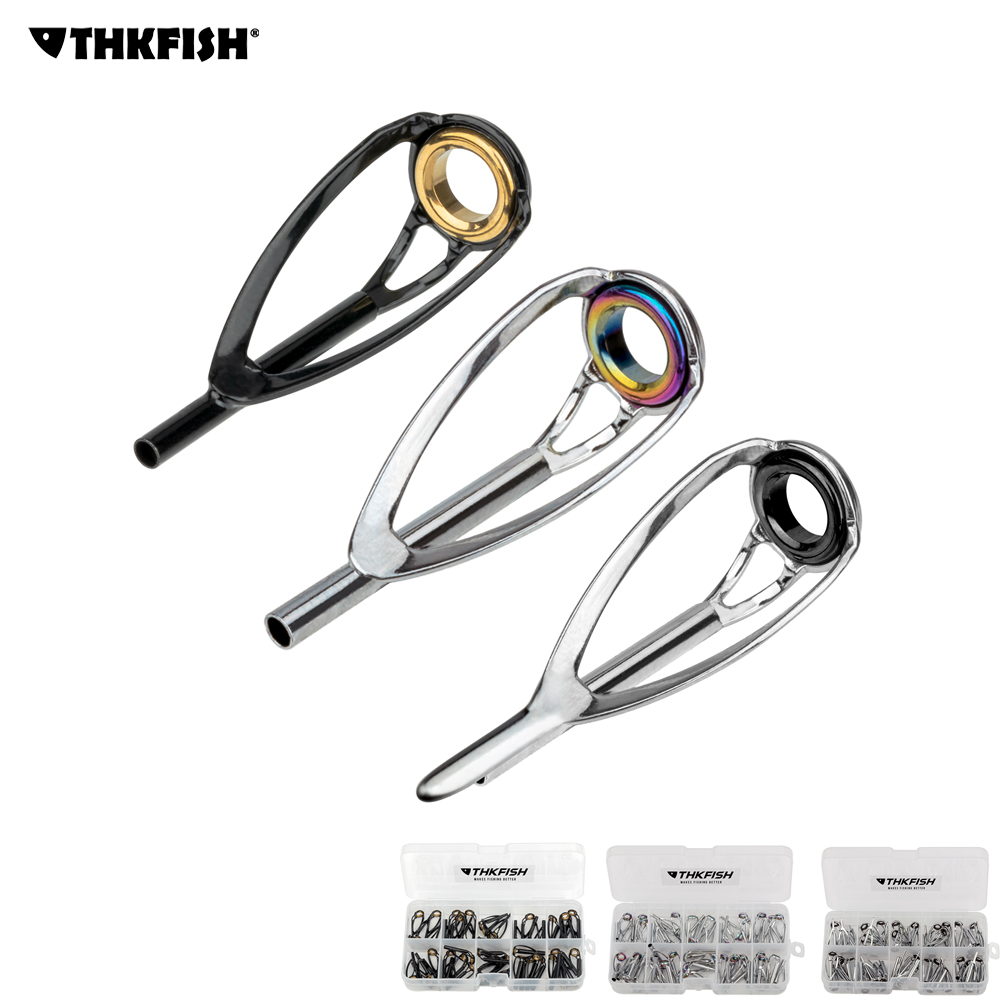 Fishing Rod Tip Replacement - THKFISH 50 buah Set cincin panduan