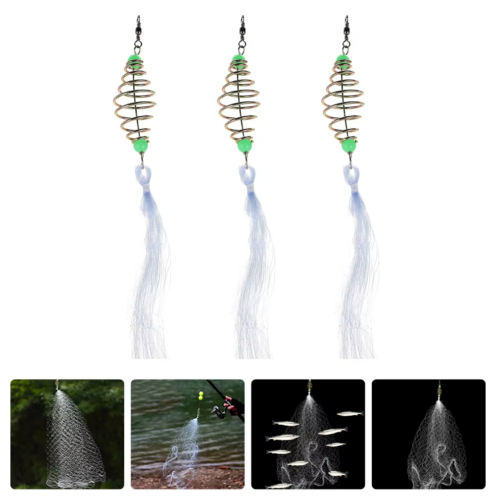 Fishing Rod Casting - Perangkap Jaring Perangkap Pengumpan Pancing Tembaga