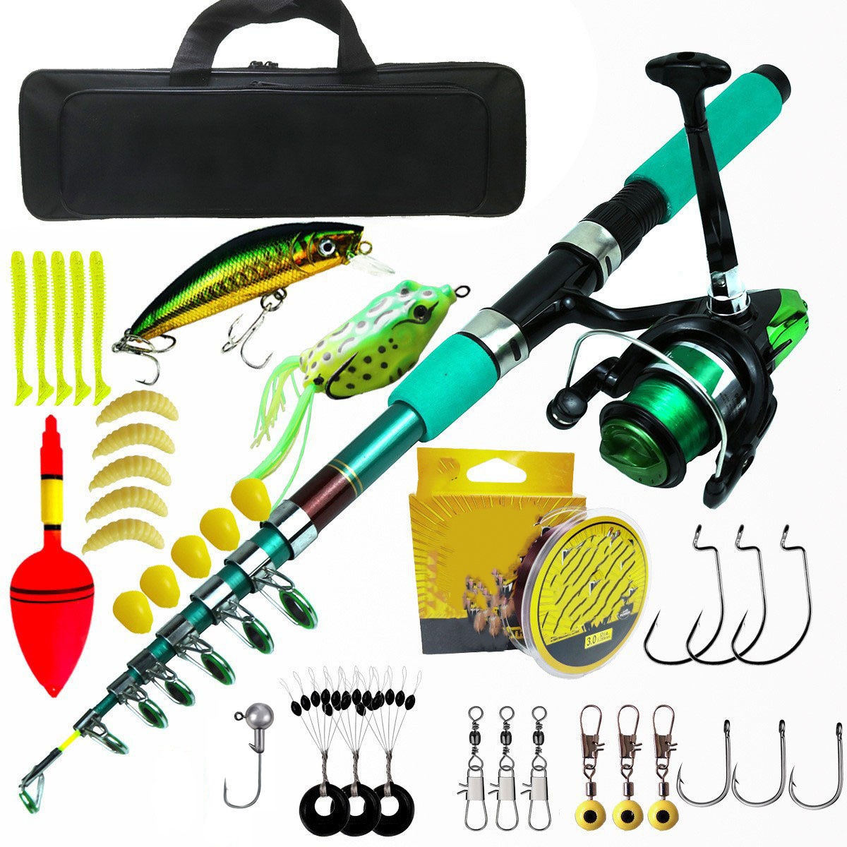 Fishing Rod Telescopic - Kit Kombo Joran dan Reel Pancing