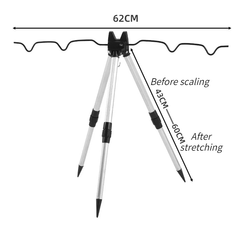 1 SET Braket Segitiga Aluminiu - Fishing Rod Casting ulasan dan harga