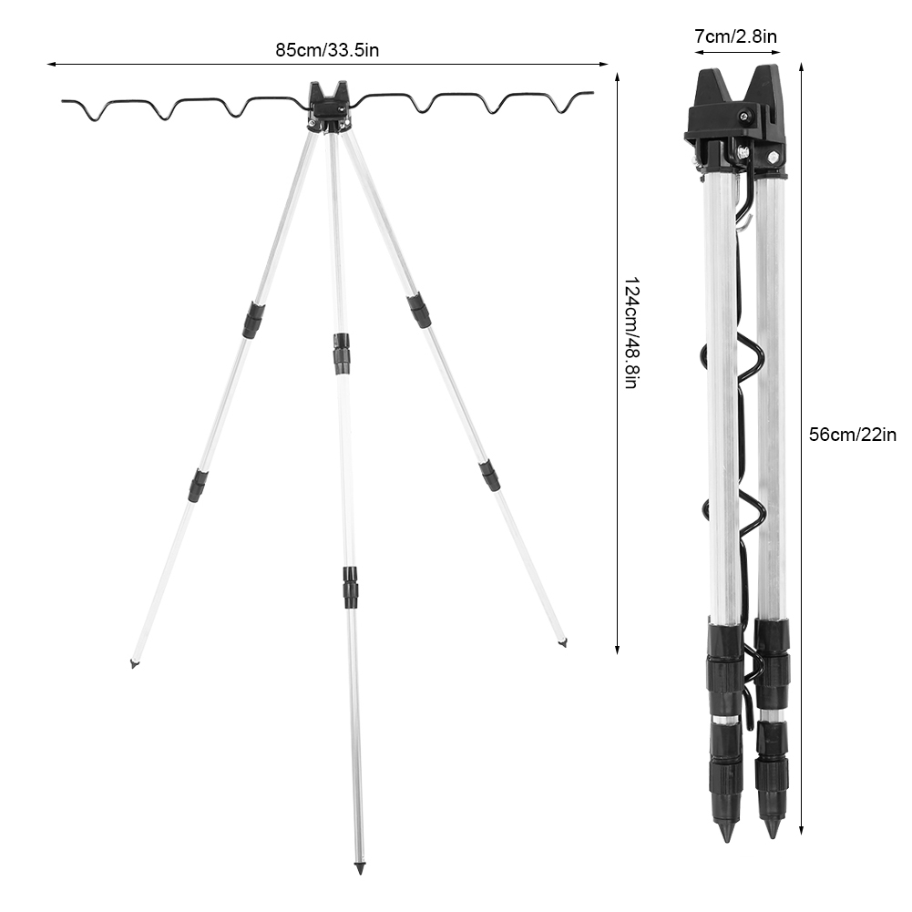 Penyangga Tripod Joran Pancing - Fishing Rod Casting ulasan dan harga