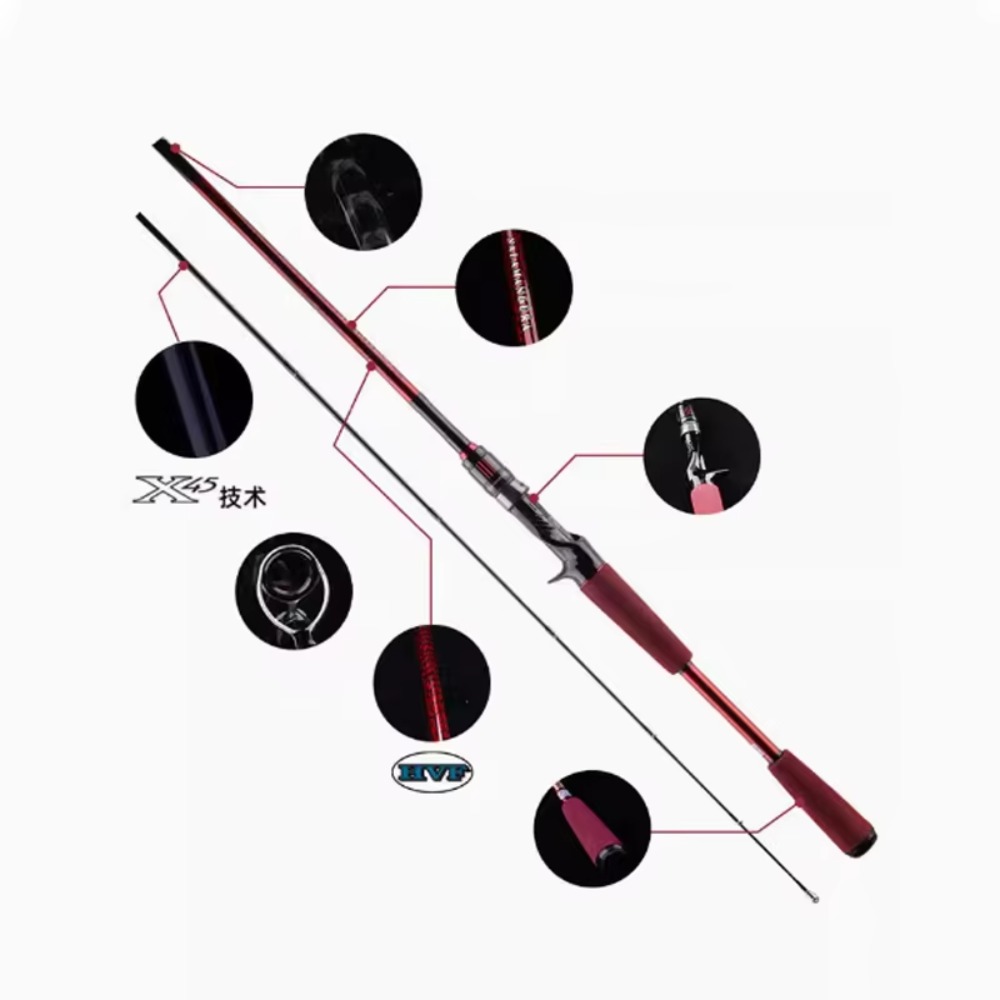 Joran Pancing Serat Karbon unt - Fishing Rod Casting ulasan dan harga